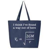 Escape Velocity Gravity Physics Engineer 25L Jumbo Tote