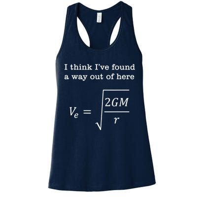 Escape Velocity Gravity Physics Engineer Womens Tank Top