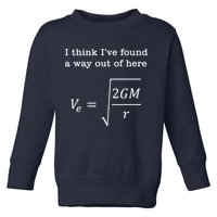 Escape Velocity Gravity Physics Engineer Toddler Sweatshirt