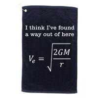 Escape Velocity Gravity Physics Engineer Golf Towel