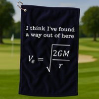 Escape Velocity Gravity Physics Engineer Golf Towel