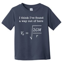 Escape Velocity Gravity Physics Engineer Toddler T-Shirt