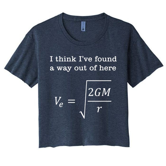 Escape Velocity Gravity Physics Engineer Crop Top