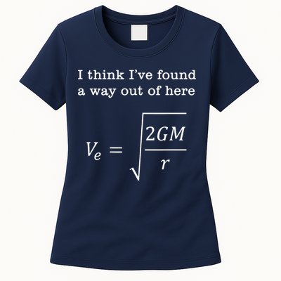 Escape Velocity Gravity Physics Engineer Womens T-Shirt
