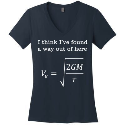 Escape Velocity Gravity Physics Engineer Women's V-Neck T-Shirt