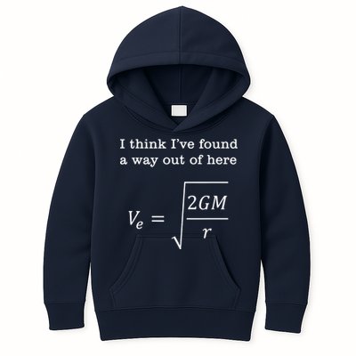 Escape Velocity Gravity Physics Engineer Kids Hoodie
