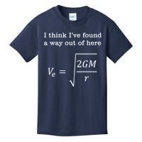 Escape Velocity Gravity Physics Engineer Kids T-Shirt