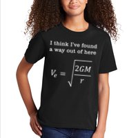 Escape Velocity Gravity Physics Engineer Kids T-Shirt