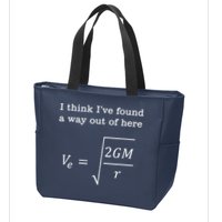 Escape Velocity Gravity Physics Engineer Zip Tote Bag