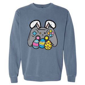 Easter Video Game Bunny Eggs Gaming Gamern Garment-Dyed Sweatshirt