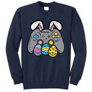 Easter Video Game Bunny Eggs Gaming Gamern Tall Sweatshirt