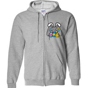 Easter Video Game Bunny Eggs Gaming Gamern Full Zip Hoodie