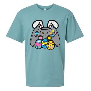 Easter Video Game Bunny Eggs Gaming Gamern Sueded Cloud Jersey T-Shirt