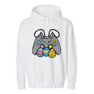 Easter Video Game Bunny Eggs Gaming Gamern Garment-Dyed Fleece Hoodie