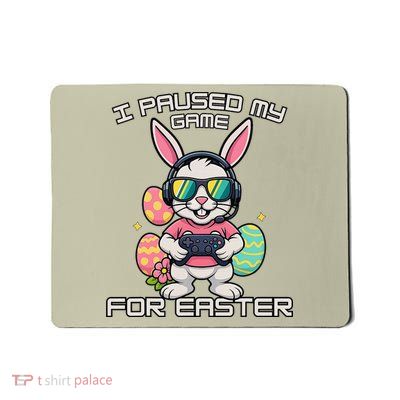 Easter Video Game Bunny Eggs Gaming Gamer Teen Mousepad