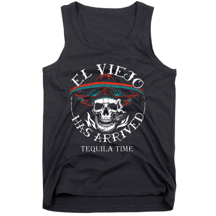 El Viejo Has Arrived Tequila Time Vintage Tank Top