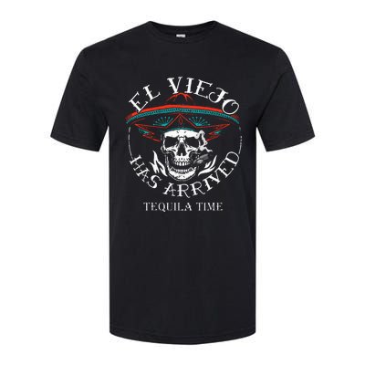 El Viejo Has Arrived Tequila Time Vintage Softstyle CVC T-Shirt