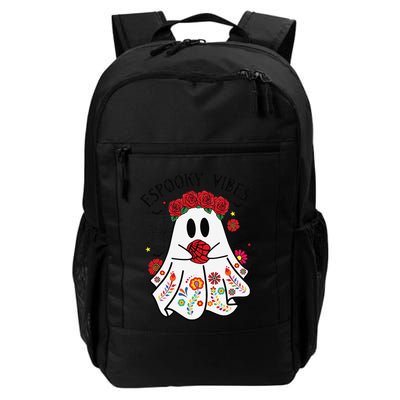 Espooky Vibes Halloween Ghost Mexican Concha Spooky Mama Gift Backpack