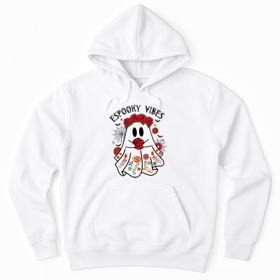Espooky Vibes Halloween Ghost Mexican Concha Spooky Mama Gift Hoodie