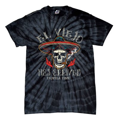 El Viejo Has Arrived Tequila Time Vintage Tie-Dye T-Shirt