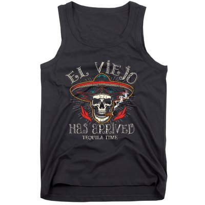 El Viejo Has Arrived Tequila Time Vintage Tank Top