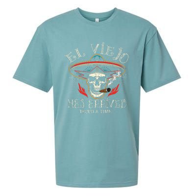 El Viejo Has Arrived Tequila Time Vintage Sueded Cloud Jersey T-Shirt