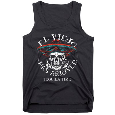 El Viejo Has Arrived Tequila Time Vintage Tank Top