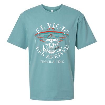 El Viejo Has Arrived Tequila Time Vintage Sueded Cloud Jersey T-Shirt