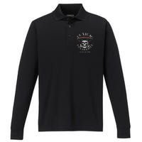 El Viejo Has Arrived Tequila Time Vintage Performance Long Sleeve Polo