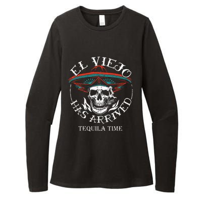 El Viejo Has Arrived Tequila Time Vintage Womens CVC Long Sleeve Shirt