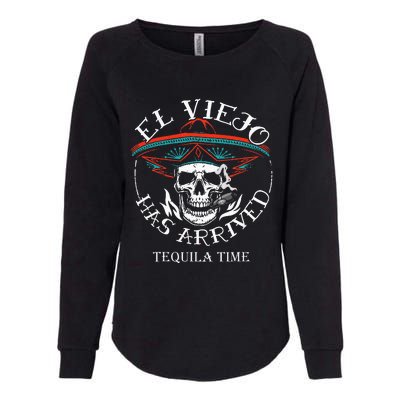 El Viejo Has Arrived Tequila Time Vintage Womens California Wash Sweatshirt