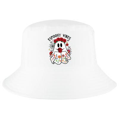 Espooky Vibes Halloween Ghost Mexican Concha Spooky Mama Cool Comfort Performance Bucket Hat