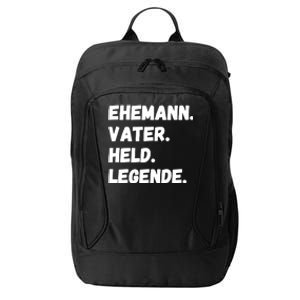 Ehemann Vater Held Legende City Backpack