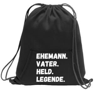 Ehemann Vater Held Legende Sweatshirt Cinch Pack Bag