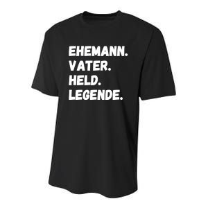 Ehemann Vater Held Legende Youth Performance Sprint T-Shirt