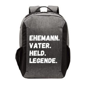 Ehemann Vater Held Legende Vector Backpack