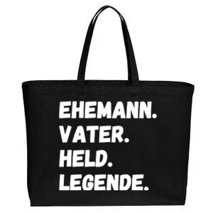 Ehemann Vater Held Legende Cotton Canvas Jumbo Tote