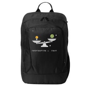 Envy Vs. Inspiration Motivational Confidence Fitness Workout City Backpack