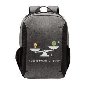 Envy Vs. Inspiration Motivational Confidence Fitness Workout Vector Backpack