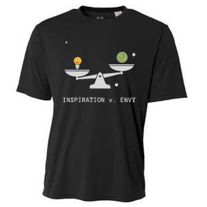 Envy Vs. Inspiration Motivational Confidence Fitness Workout Cooling Performance Crew T-Shirt