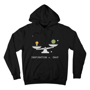 Envy Vs. Inspiration Motivational Confidence Fitness Workout Hoodie