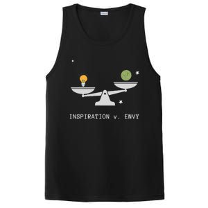 Envy Vs. Inspiration Motivational Confidence Fitness Workout PosiCharge Competitor Tank