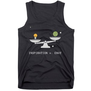 Envy Vs. Inspiration Motivational Confidence Fitness Workout Tank Top