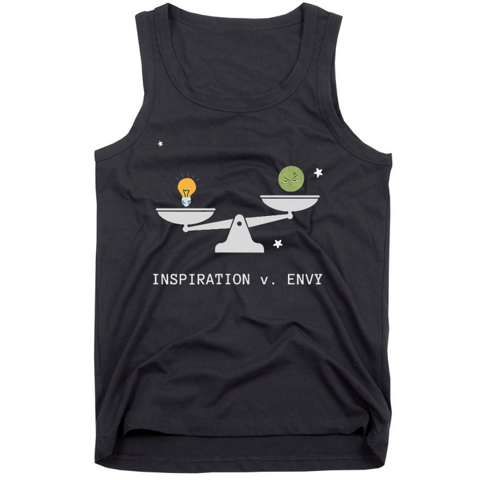 Envy Vs. Inspiration Motivational Confidence Fitness Workout Tank Top