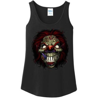 Evil Clown Smiling Ladies Essential Tank