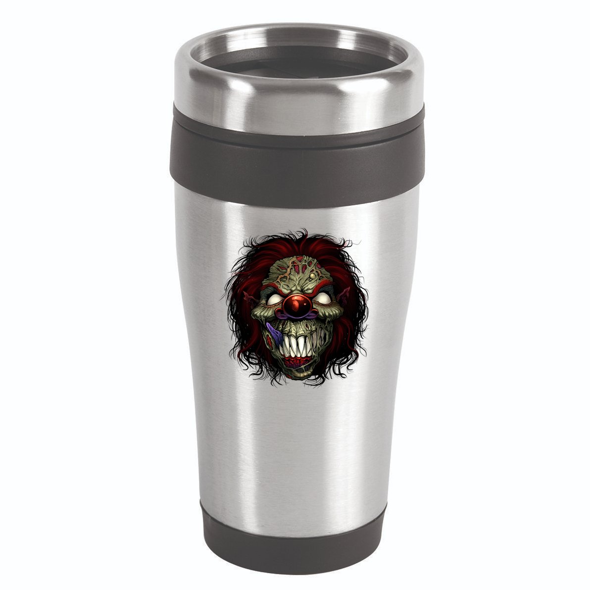 Evil Clown Smiling 16oz Travel Tumbler