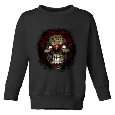 Evil Clown Smiling Toddler Sweatshirt