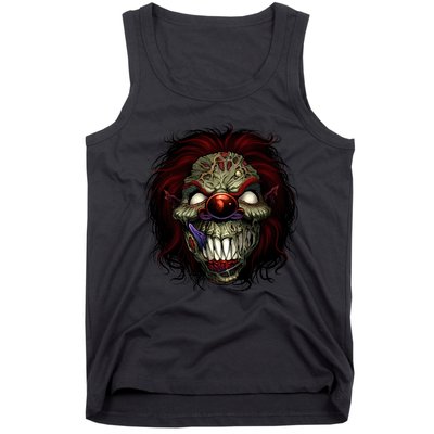 Evil Clown Smiling Tank Top