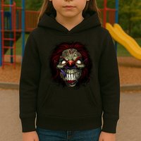 Evil Clown Smiling Kids Hoodie