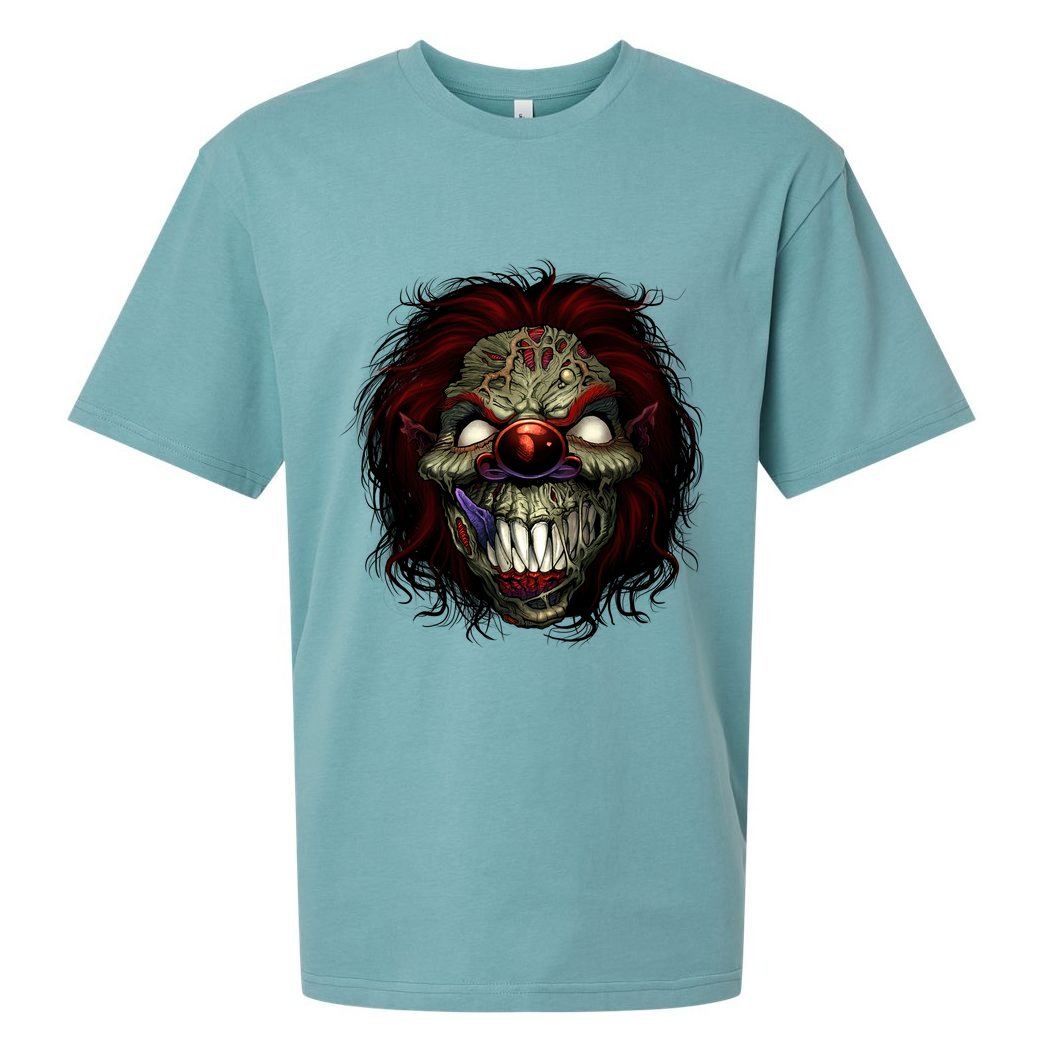 Evil Clown Smiling Sueded Cloud Jersey T-Shirt